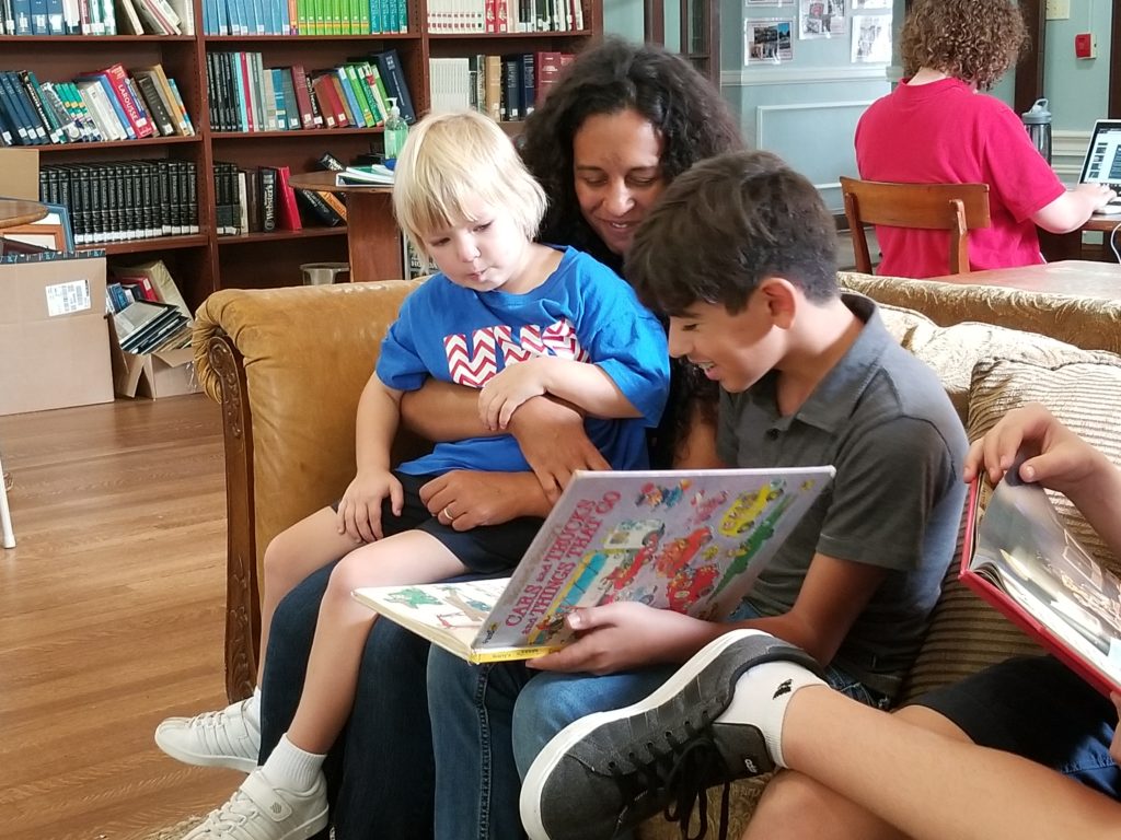 Stella and Christine Reading Buddies